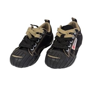 Superga, kid size 8, black-iceberg green